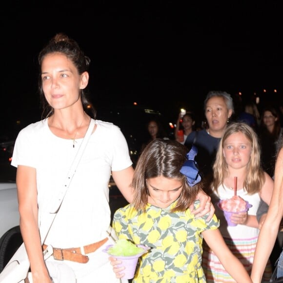 Katie Holmes a passé la soirée avec sa fille Suri à la fête foraine de Chili Cook-Off à Malibu, le 4 septembre 2017