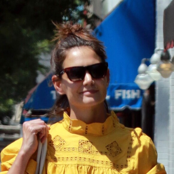 Exclusif - Katie Holmes est allée déjeuner au restaurant Joan à Studio City, le 2 septembre 2017