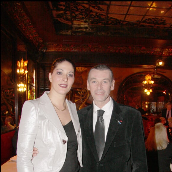 Patrick Dupond et Leila Da Rocha chez Maxim's à Paris, le 20 avril 2008