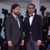 Ziad Doueiri et Kamel El Basha arrivent à la cérémonie de clôture du 74ème Festival International du Film de Venise (Mostra), le 9 septembre 2017.