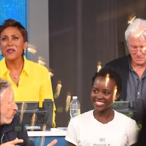 Lupita Nyong'o, Richard Gere au téléthon Hand in Hand organisé au profit des victimes des ouragans Harvey et Irma le 12 septembre 2017