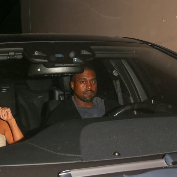 Kim Kardashian et Kanye West quittent la boîte de nuit Peppermint à Los Angeles, le 12 septembre 2017