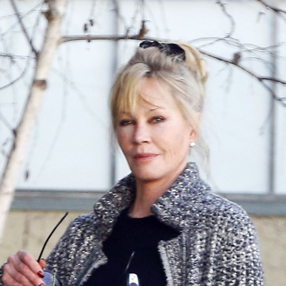 Exclusif - Melanie Griffith à la sortie d'un salon de coiffure à Hollywood, le 26 janvier 2017