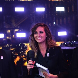 Exclusif - Hervé Mathoux, Marie Portolano et Benjamin Castladi - Concert "Paris, À nous les Jeux!" pour fêter l'attribution des Jeux Olympiques et Paralympiques d'été 2024 sur la place de l'hôtel de ville de Paris, France, le 15 septembre 2017. © Veeren/Bestimage