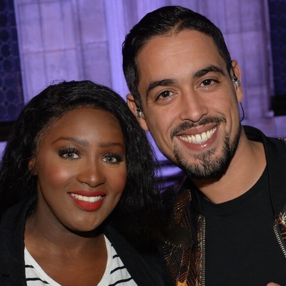 Exclusif - Lartiste et Awa Imani - Concert "Paris, À nous les Jeux!" pour fêter l'attribution des Jeux Olympiques et Paralympiques d'été 2024 sur la place de l'hôtel de ville de Paris, France, le 15 septembre 2017. © Veeren/Bestimage