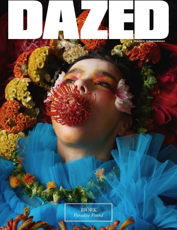 Björk en couverture de DAZED, septembre 2017.