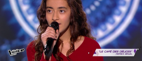 Betyssam lors de la demi-finale de "The Voice Kids 4" (TF1), le 23 septembre 2017.