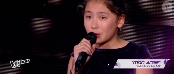 Leeloo lors de la demi-finale de "The Voice Kids 4" (TF1), le 23 septembre 2017.