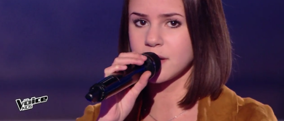 Soprano et Marina Kaye interprètent "Mon Everest" en duo lors de la demi-finale de "The Voice Kids 4" (TF1), le 23 septembre 2017.