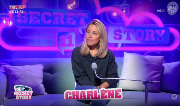 Charlène lors de la quotidienne de "Secret Story 11" (NT1), le 21 septembre 2017.