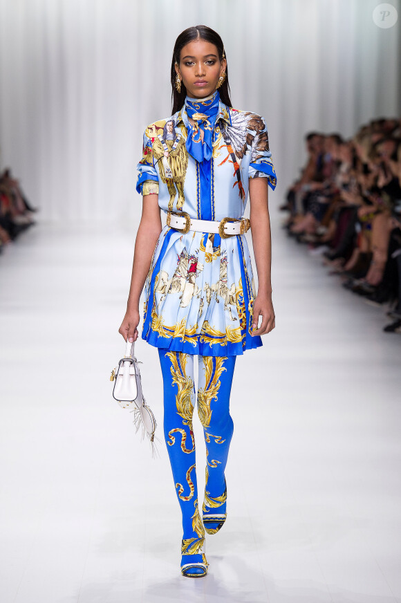 Défilé de mode printemps-été 2018 "Versace" lors de la fashion week de Milan. Le 22 septembre 2017  Women Fashion Show SS 2018 Versace catwalk Milan - Italy 22 september 201722/09/2017 - Milan