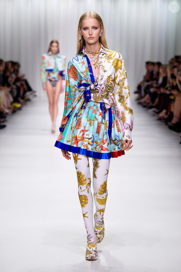 Défilé de mode printemps-été 2018 "Versace" lors de la fashion week de Milan. Le 22 septembre 2017 Women Fashion Show SS 2018 Versace catwalk Milan - Italy 22 september 201722/09/2017 - Milan