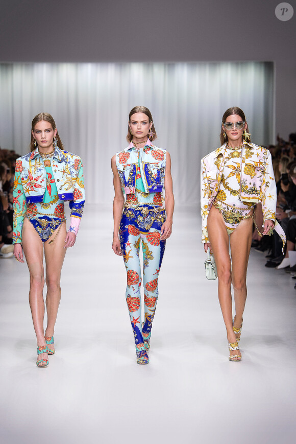 Défilé de mode printemps-été 2018 "Versace" lors de la fashion week de Milan. Le 22 septembre 2017 Women Fashion Show SS 2018 Versace catwalk Milan - Italy 22 september 201722/09/2017 - Milan