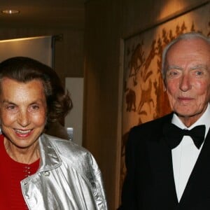 Bernard Arnaud, Liliane Bettencourt et son mari André, photo d'archives.