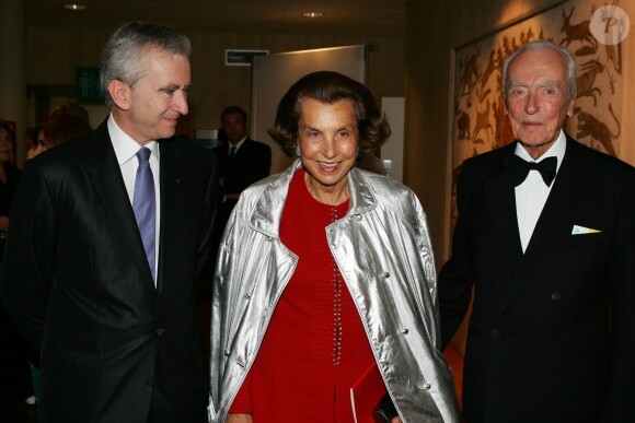 Bernard Arnaud, Liliane Bettencourt et son mari André, photo d'archives.