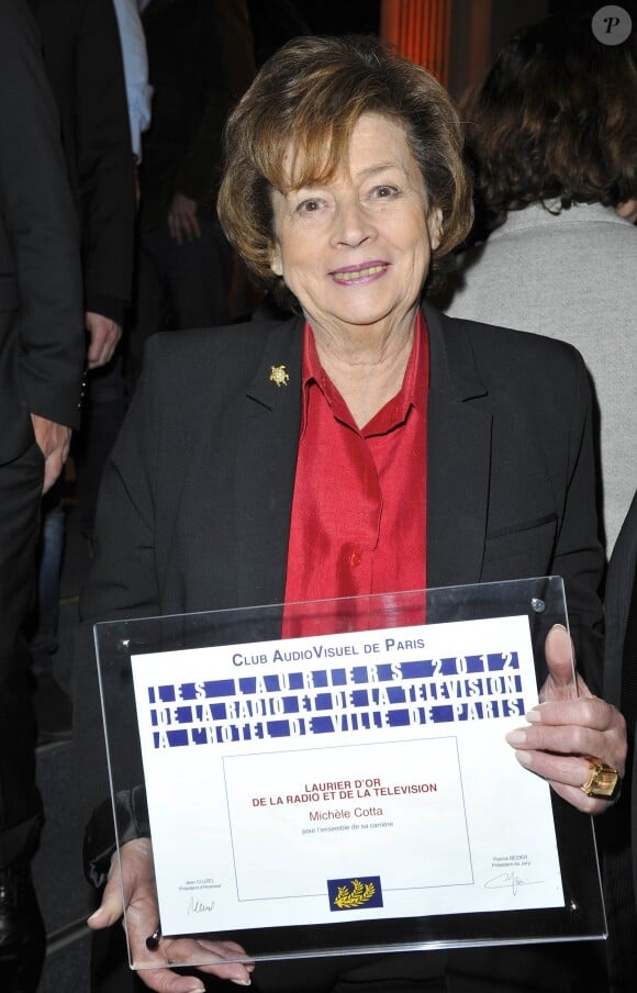 Michèle Cotta - 18e Lauriers de la Radio et de la Télévision à l'Hôtel de Ville de Paris le 4 mars 2013.