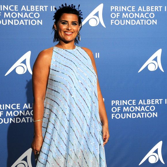 Nelly Furtado lors du 1er "Gala pour l'Océan de Monte-Carlo" sur les terrasses de l'Opéra à Monaco. Les bénéfices de cette soirée seront reversés à la Fondation Prince Albert II de Monaco. L. DiCaprio a été récompensé pour ses actions exemplaires concernant la préservation de la planète. Monaco, le 28 septembre 2017. © Bruno Bebert/Bestimage