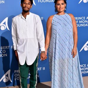 Gerard Long II et Nelly Furtado lors du 1er "Gala pour l'Océan de Monte-Carlo" sur les terrasses de l'Opéra à Monaco. Les bénéfices de cette soirée seront reversés à la Fondation Prince Albert II de Monaco. L. DiCaprio a été récompensé pour ses actions exemplaires concernant la préservation de la planète. Monaco, le 28 septembre 2017. © Bruno Bebert/Bestimage