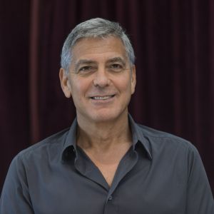 George Clooney en conférence de presse au Toronto International Film Festival 2017 (TIFF), le 9 septembre 2017.
