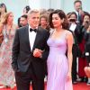 George Clooney et sa femme Amal (Alamuddin) à la première de "Suburbicon" au 74ème Festival International du Film de Venise (Mostra), le 2 septembre 2017.