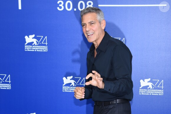 George Clooney au photocall de "Suburbicon" lors du 74e Festival International du Film de Venise (Mostra), le 2 septembre 2017.