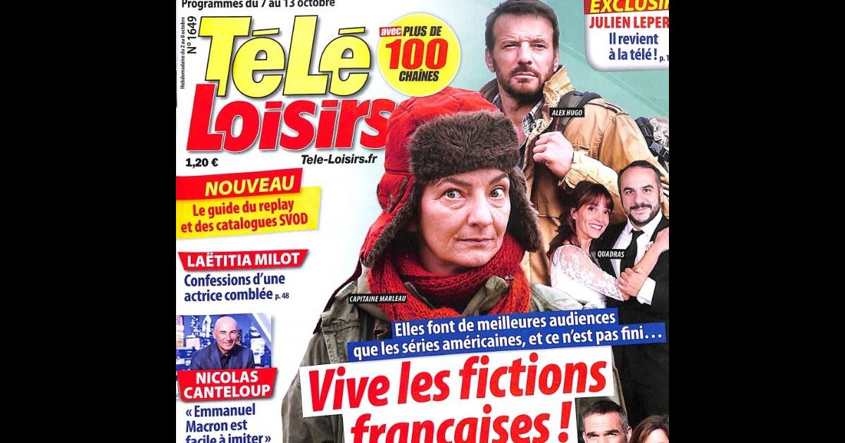 Programme Télé De Toutes Les Chaines Françaises Avec Télé Loisirs Une de Télé Loisirs du 2 octobre 2017 - Purepeople
