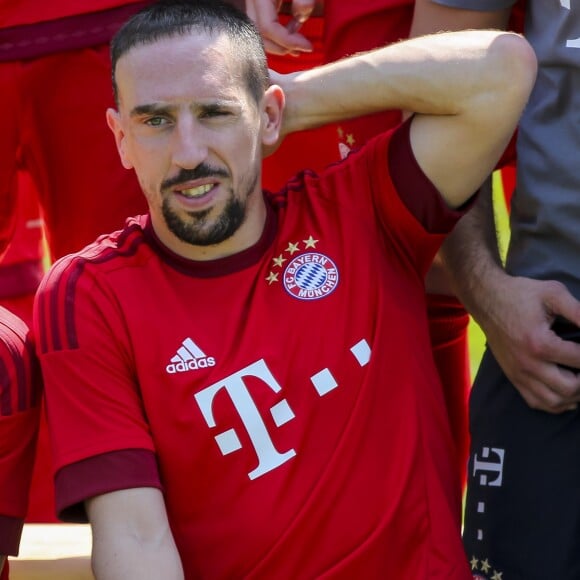 Franck Ribéry - Présentation officielle de l'équipe du Bayern de Munich à Munich le 16 juillet 2015.