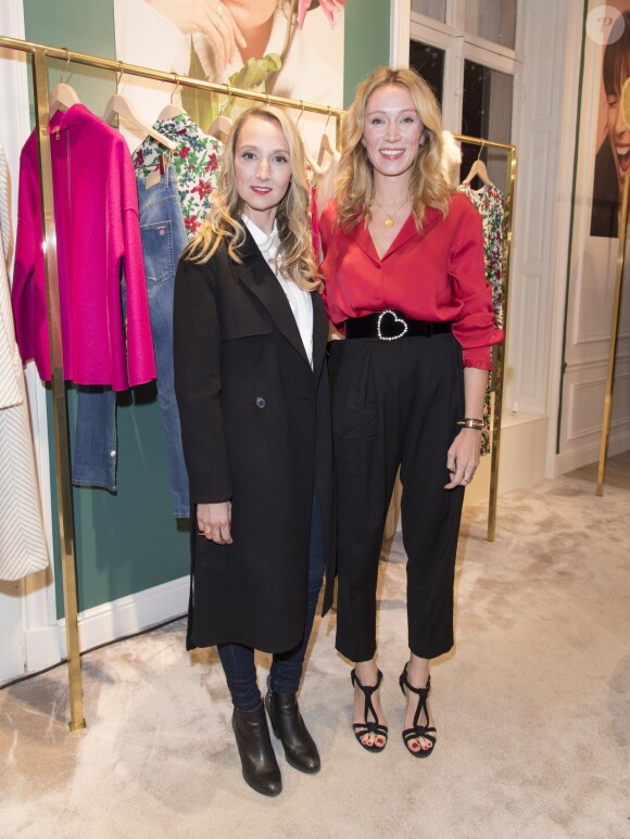 Audrey Lamy et Colombe Campana - Tara Jarmon présente l'exposition "Girls, girls, girls" à la boutique des Champs-Elysées à Paris, le 3 octobre 2017. © Pierre Perusseau/Bestimage