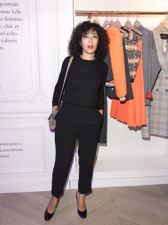 Naidra Ayadi - Tara Jarmon présente l'exposition "Girls, girls, girls" à la boutique des Champs-Elysées à Paris, le 3 octobre 2017. © Pierre Perusseau/Bestimage