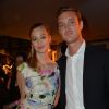 Exclusif - Pierre Casiraghi et Beatrice Borromeo lors d'une soirée pendant le 67e Film Festival de Cannes, le 22 mai 2014