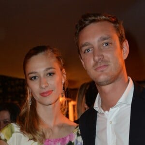 Exclusif - Pierre Casiraghi et Beatrice Borromeo lors d'une soirée pendant le 67e Film Festival de Cannes, le 22 mai 2014