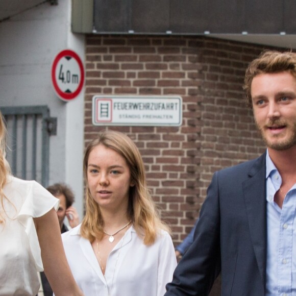 Beatrice Borromeo et Pierre Casiraghi à la veille du mariage du prince Ernst August de Hanovre et d'Ekaterina Malysheva à Hanovre le 7 juillet 2017.