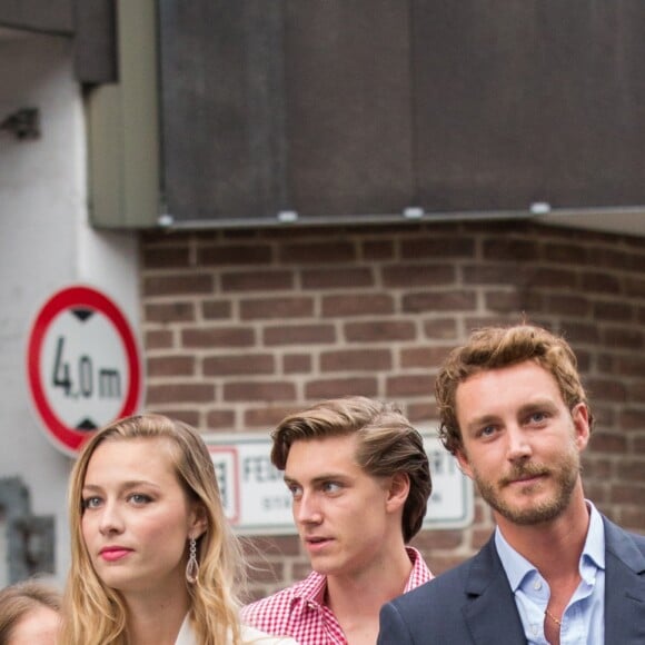 Beatrice Borromeo et Pierre Casiraghi à la veille du mariage du prince Ernst August de Hanovre et d'Ekaterina Malysheva à Hanovre le 7 juillet 2017.