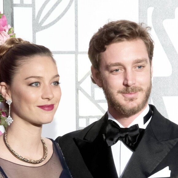 Beatrice Borromeo et Pierre Casiraghi au 63e Bal de la Rose au Sporting de Monte-Carlo à Monaco, le 18 mars 2017. © Pierre Villard / Palais Princier / SBM via Bestimage