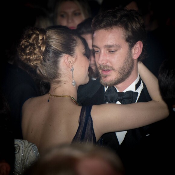 Pierre Casiraghi et Béatrice Borromeo lors du 63e Bal de la Rose au Sporting Monte-Carlo à Monaco le 18 mars 2017. © Gaetan Luci / Palais Princier / SBM via Bestimage