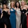 Sarah Jessica Parker, Cynthia Nixon, Kristin Davis et Kim Cattrall - Première du film "Sex And The City 2" à l'Odeon Leicester Square à Londres, le 27 mai 2010.