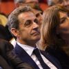 Nicolas Sarkozy et sa femme Carla Bruni-Sarkozy très complices lors d'un meeting à Marseille, à la salle Vallier à Marseille pour la campagne des primaires des Républicains en vue de l'élection présidentielle de 2017, le 27 octobre 2016. © Bruno Bebert/Bestimage