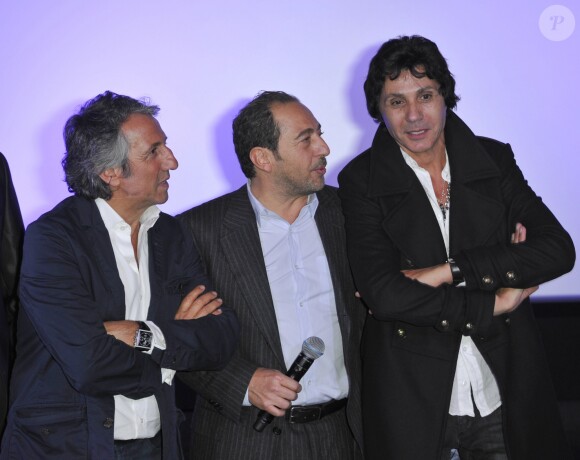 Richard Anconina, Jean-Luc Lahaye et Patrick Timsit - Avant-premiere du film "Stars 80" a l'UGC de Lyon, le 28 septembre 2012.