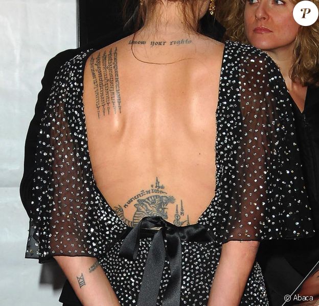 Angelina Jolie Vous Presente Tous Ses Tatouages Decouvrez Leurs Mysteres Purepeople
