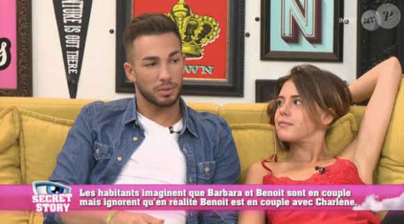 Secret Story 11, la quotidienne du 9 octobre 2017 sur NT1. Ici Benoît et Barbara.