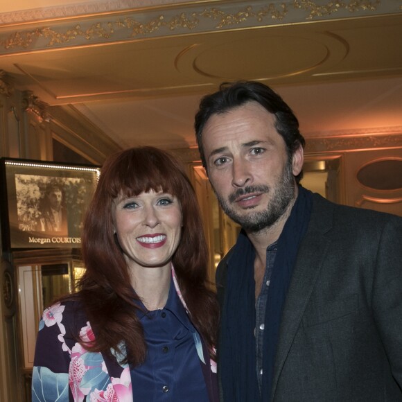 Exclusif - Audrey Fleurot et Michaël Cohen lors de la soirée de remise du 10e prix Meurice pour l'art contemporain à l'hôtel Meurice à Paris le 9 octobre 2017. © Jean Picon via Bestimage