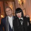 Exclusif - Jean-Charles de Castelbajac et Chantal Thomass lors de la soirée de remise du 10e prix Meurice pour l'art contemporain à l'hôtel Meurice à Paris le 9 octobre 2017. © Jean Picon via Bestimage