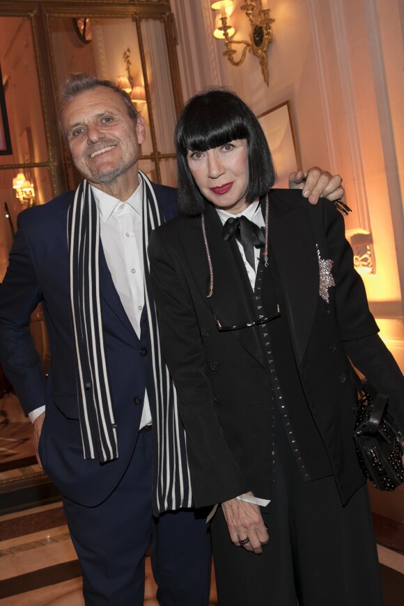 Exclusif - Jean-Charles de Castelbajac et Chantal Thomass lors de la soirée de remise du 10e prix Meurice pour l'art contemporain à l'hôtel Meurice à Paris le 9 octobre 2017. © Jean Picon via Bestimage