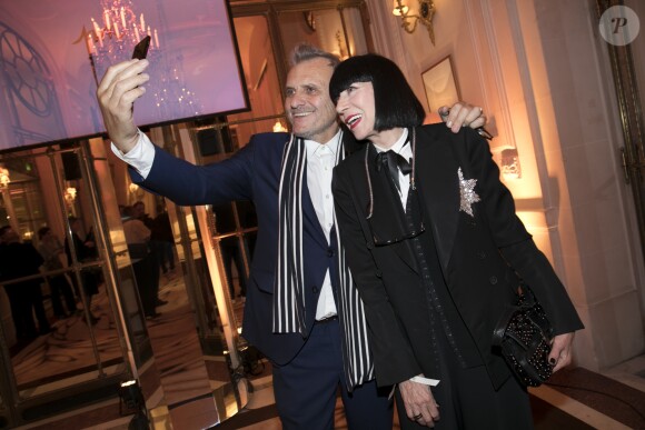 Exclusif - ean-Charles de Castelbajac et Chantal Thomass lors de la soirée de remise du 10e prix Meurice pour l'art contemporain à l'hôtel Meurice à Paris le 9 octobre 2017. © Jean Picon via Bestimage