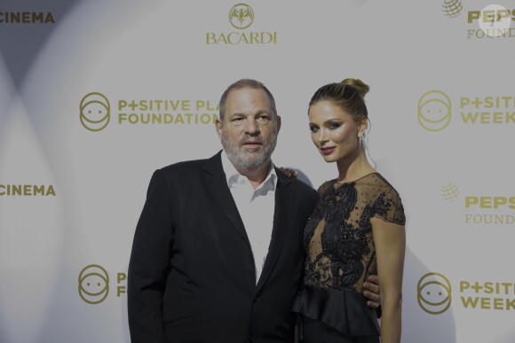Harvey Weinstein et sa femme Georgina Chapman - Photocall de la soirée de la fondation Positive Planet au Palm Beach lors du 70ème festival de Cannes le 24 mai 2017.