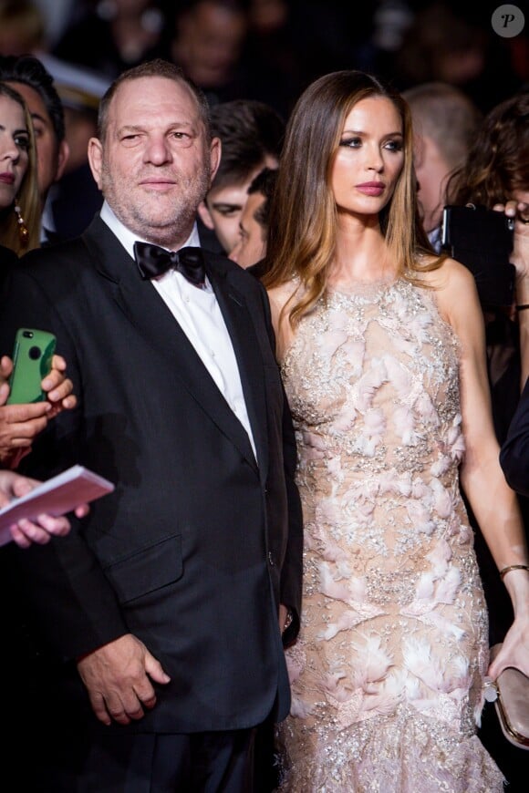 Harvey Weinstein et sa femme Georgina Chapman - Montée des marches du film "Hands of Stone" lors du 69e Festival International du Film de Cannes. Le 16 mai 2016. © Dominique Jacovides- Cyril Moreau/Bestimage