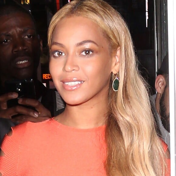 Beyonce Knowles à la sortie d'un studio d'enregistrement à New York, le 14 mai 2015.