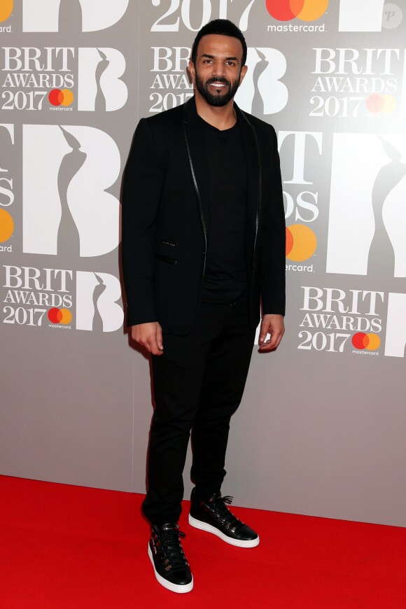 Craig David aux Brit Awards 2017 à Londres, le 22 février 2017.