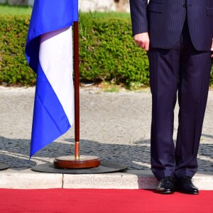 Le roi Willem-Alexander et la reine Maxima des Pays-Bas lors d'une visite d'état officielle à Lisbonne au Portugal, cérémonie de bienvenue avec le président portugais Marcelo Rebelo de Sousa et visite du monastère "dos Jerónimos" à Lisbonne le 10 octobre 2017.10/10/2017 - Lisbonne