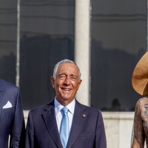 Le roi Willem-Alexander et la reine Maxima des Pays-Bas lors d'une visite d'état officielle à Lisbonne au Portugal, cérémonie de bienvenue avec le président portugais Marcelo Rebelo de Sousa et visite du monastère "dos Jerónimos" à Lisbonne le 10 octobre 2017.10/10/2017 - Lisbonne